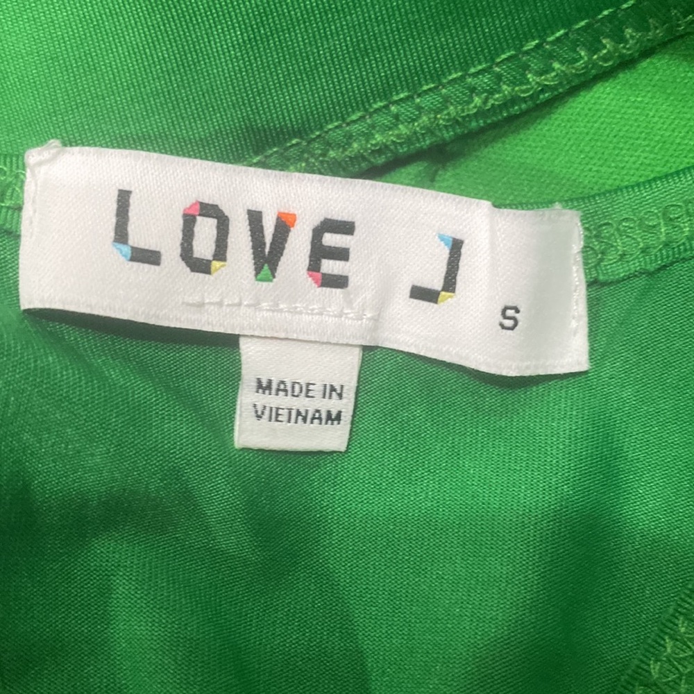 Green 2 piece long sleeve crop top - Picture 5 of 6